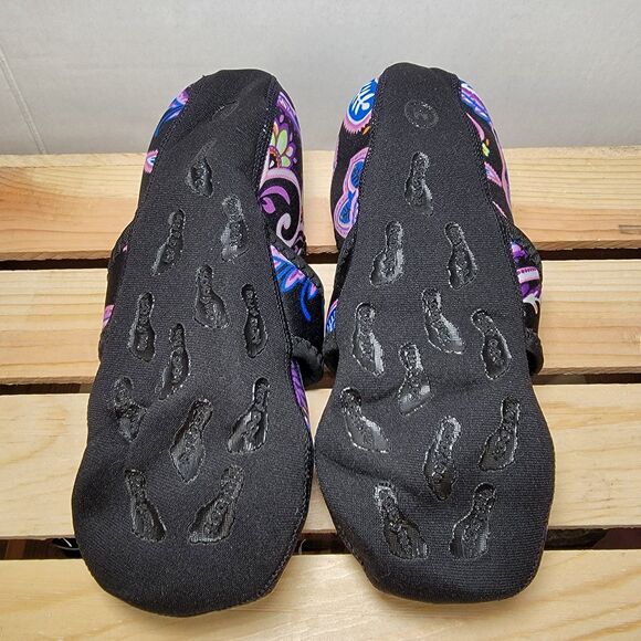 Nufoot Mary Jane Stretch Indoor Non Slip Slippers - Size Medium - Picture 5 of 6